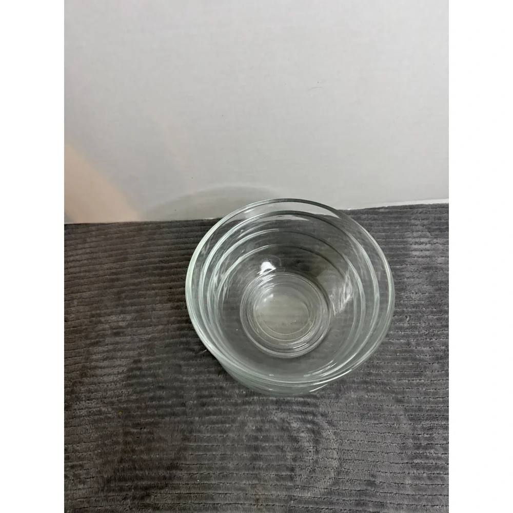 Set Of 4 Clear Mixing Bowls Small